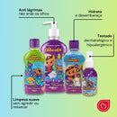 Kit Kids Chocolix Shampoo + Condicionador + Sabonete Líq. + Colônia + Gelatina Morango Omega Kids