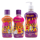 Kit Shampoo + Condicionador + Sabonete Líquido Chocolix Marshmallow Omega Kids